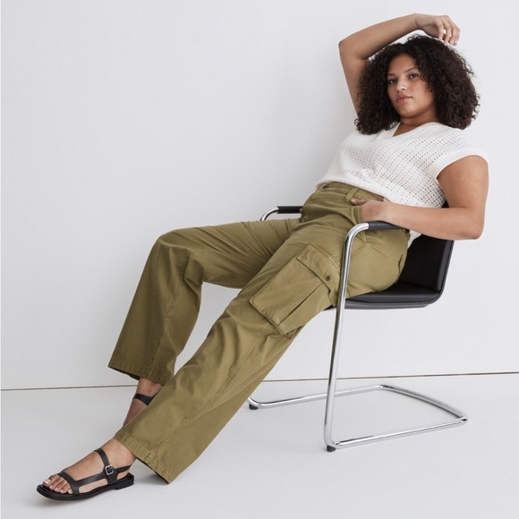 Madewell Pants - Madewell Garment-Dyed Low-Slung Straight Cargo Pants